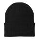 Cuffed Knit Beanie - Black