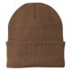Cuffed Knit Beanie - Brown