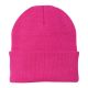 Cuffed Knit Beanie - Hot Pink