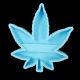 Silicone Resin Mold - Cell Holder Pot Leaf