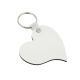 MDF Sublimation Blank Key Chain - Curved Heart