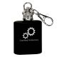 Laserable 1oz. Mini Keychain Flask - Matte Black