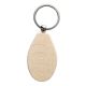 Laserable Wood Keychain - Long Oval