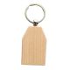 Laserable Wood Keychain - Hexagon Rectangle