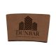 Laserable Leatherette Mug Sleeve - Dark Brown