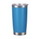 20 oz. Powder Coated Laserable Tumbler - Aqua Blue