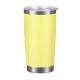 20 oz. Powder Coated Laserable Tumbler - Lemon Yellow