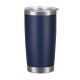 20 oz. Powder Coated Laserable Tumbler - Navy Blue