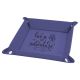 Laserable Leatherette Snap Up Tray - Purple