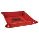 Laserable Leatherette Snap Up Tray - Red