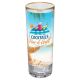 2.5oz Tall Sublimation Shot Glass with Gold Rim