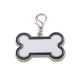 Dog Bone Sublimation Pendant - Black