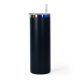 20oz Powder Coated Chroma Straight Tumbler - Black