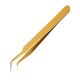 Curved Tip Tweezers - Gold