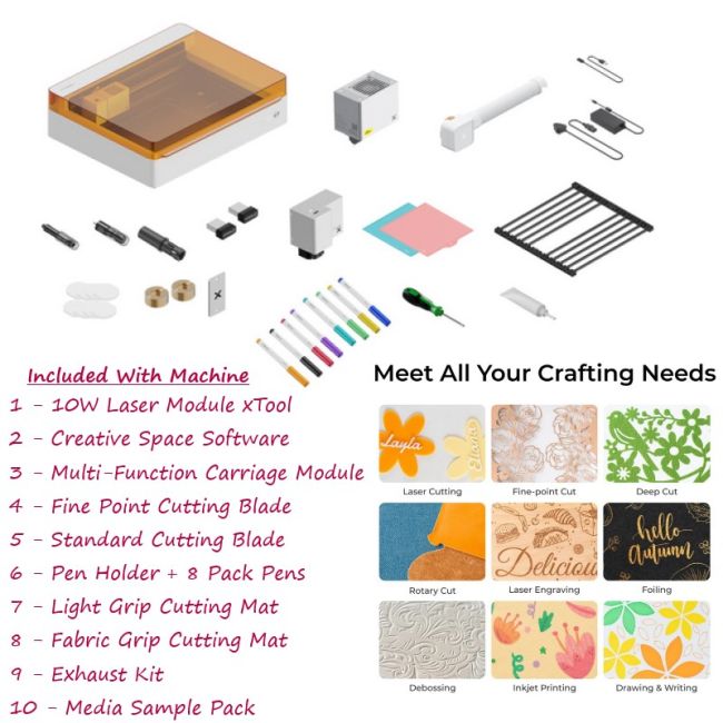 xTool M1 Ultra 10W　ベーシックキット xTool M1 Ultra 4-in-1 Craft Machine 10W Basic - RobotShop